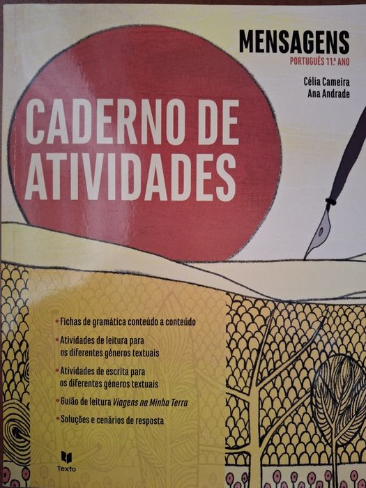 Cadeeno de atividades Português 11° Ano - Mensagens. LIVRO DE TESTES