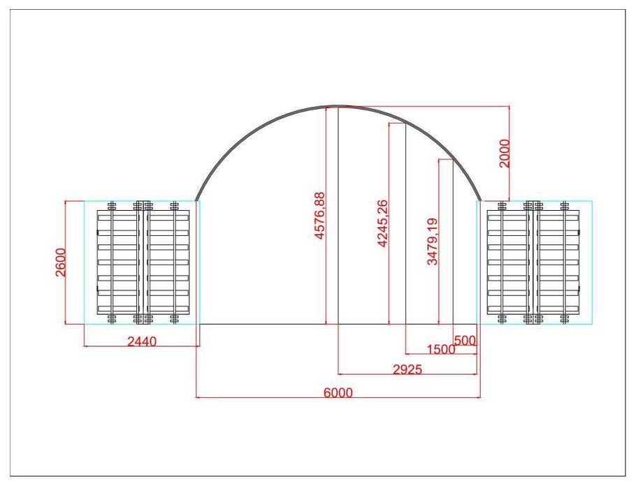 Hala kontenerowa 6x12m