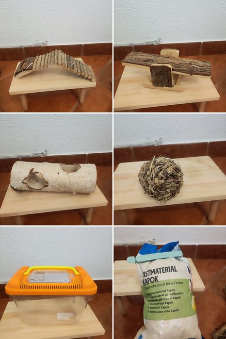 Acessórios para habitat de hamster