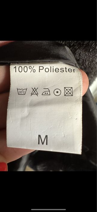 Casaco comprido pêlo sintetico