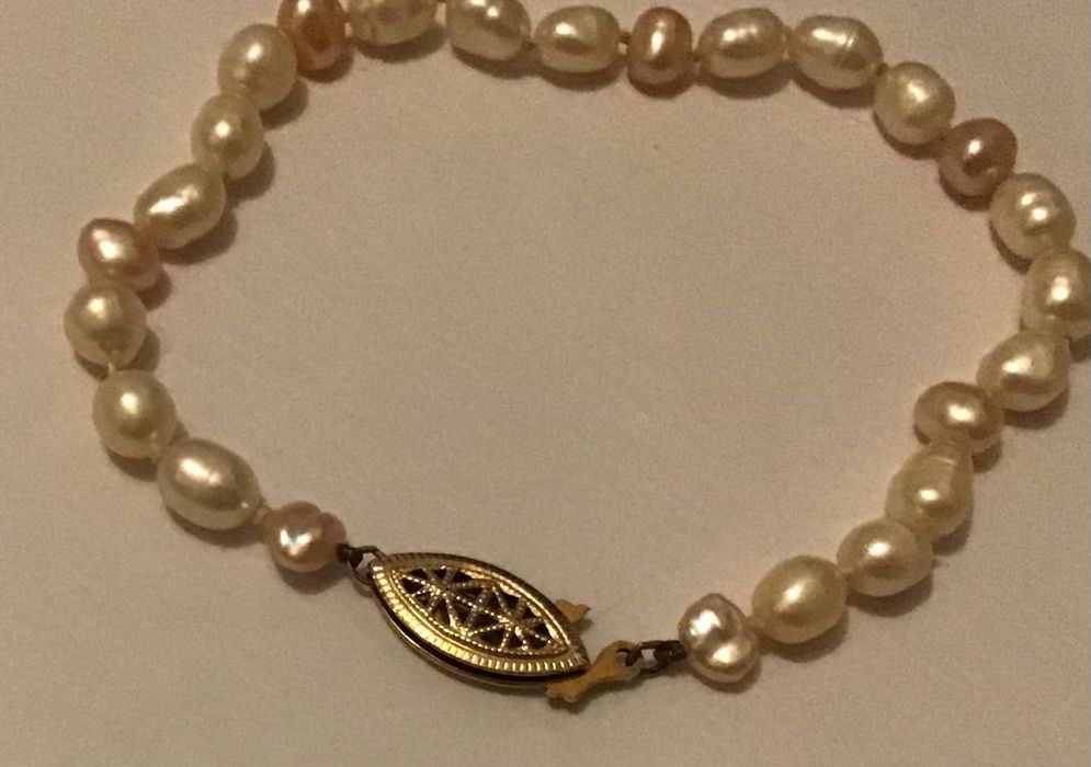 Pulseira de pérolas barrocas