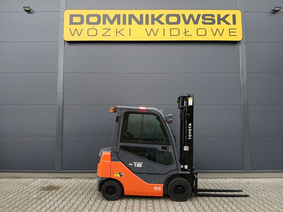 Toyota 02-8FDF18  wózek widłowy 2019R. DIESEL duplex kabina WYNAJEM SPRZEDAŻ SERWIS