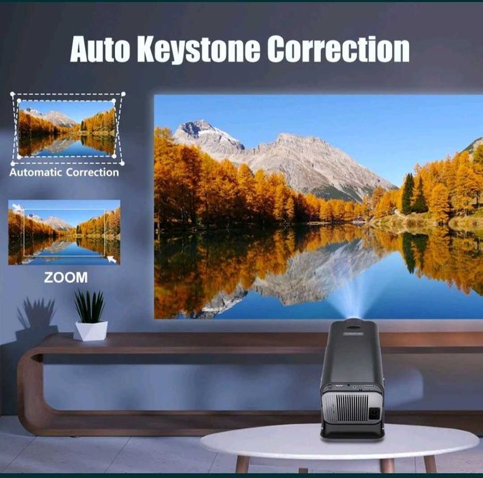 Projetor magcubic Android 11 e de 390 Ansi lumens