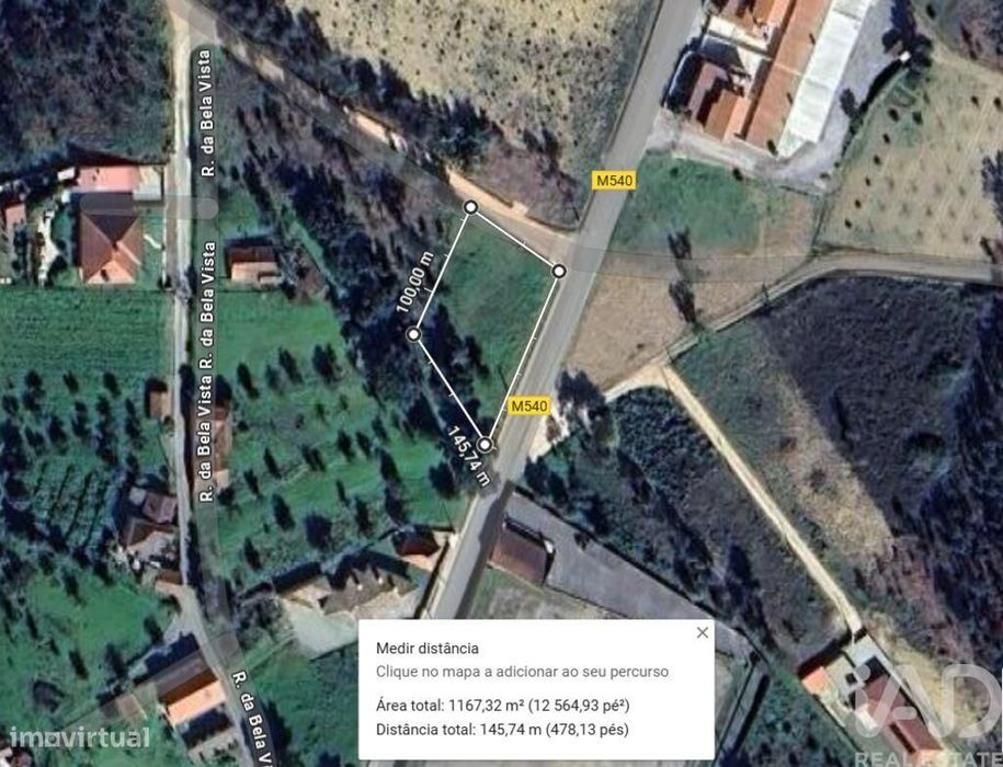 Terreno em Poiares (Santo André) de 1170,00 m2