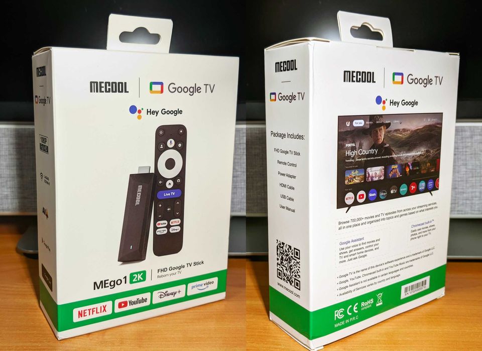 MECOOL MEgo1 2K FHD Google TV Stick | тв-бокс (стік) із сертифікаціям
