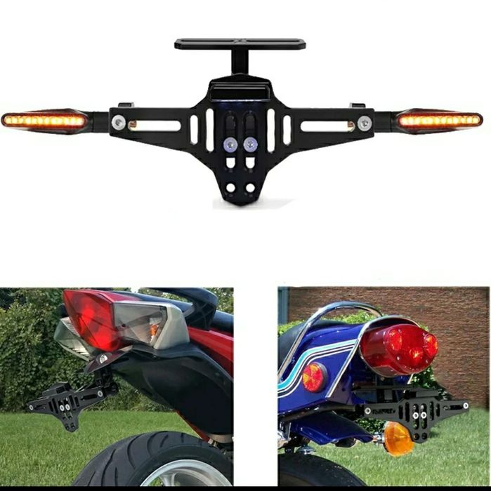 Suporte de matrícula moto universal