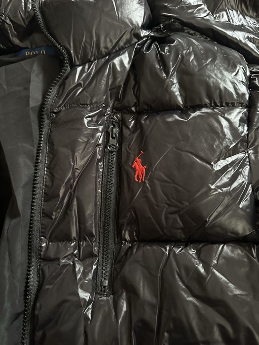 Polo ralph lauren, курта глянцева, розмір m, найкраща якість
