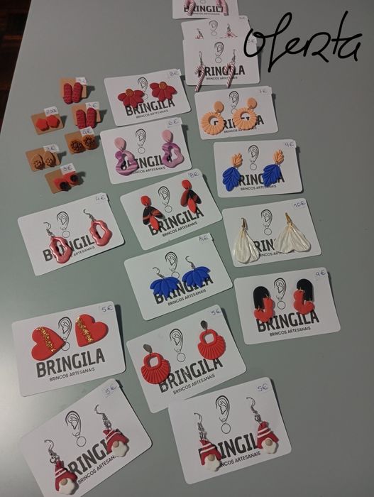 Material para Brincos de Argila Polimérica – Kit de Artesanato DIY