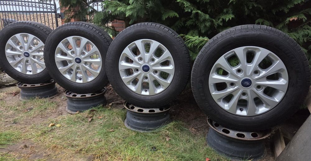 Felgi Oryginał Ford Transit Custom Tourneo Nugget 6,5x16 ET60 5x160 Opony Lato 215/65R16C