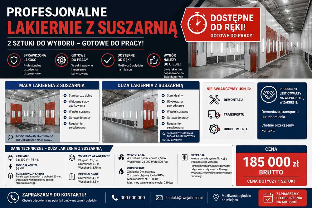 Lakiernia/ Suszarnia POLMECH  MAX 15