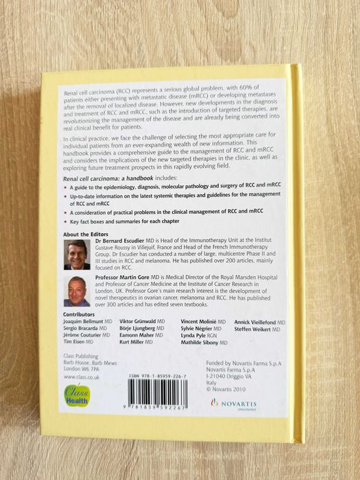 Renal Cell Carcinoma: A Handbook – Bernard Escudier, Martin Gore | Stan BDB