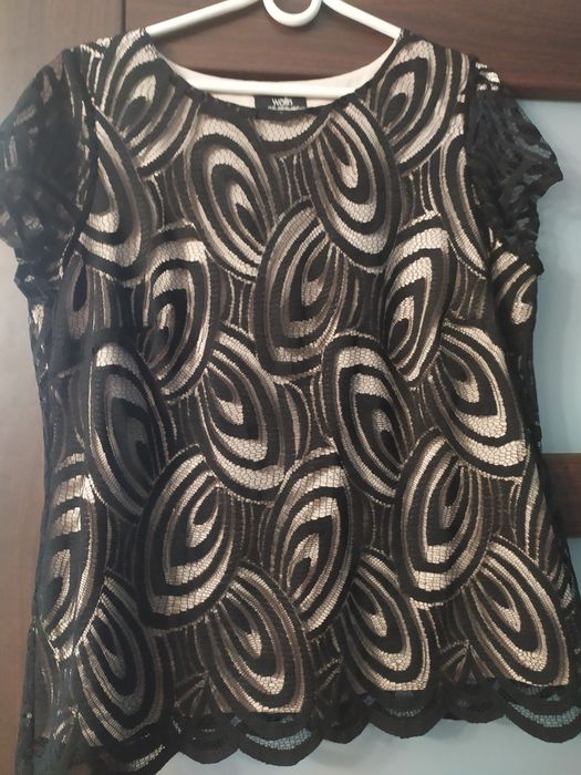Elegancka koronkowa bluzka wallis rozmiar 44