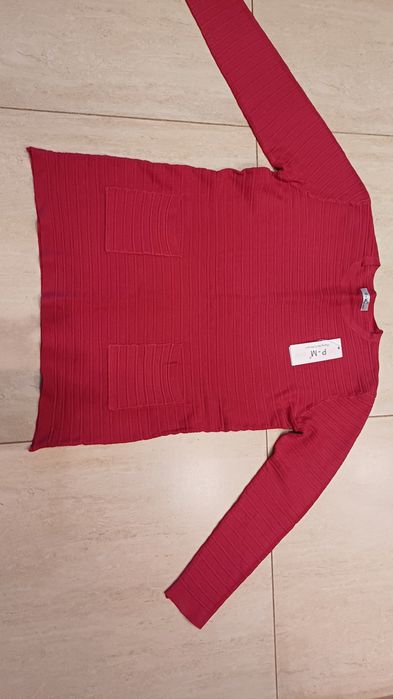 Sweter damski czerwony XXL.