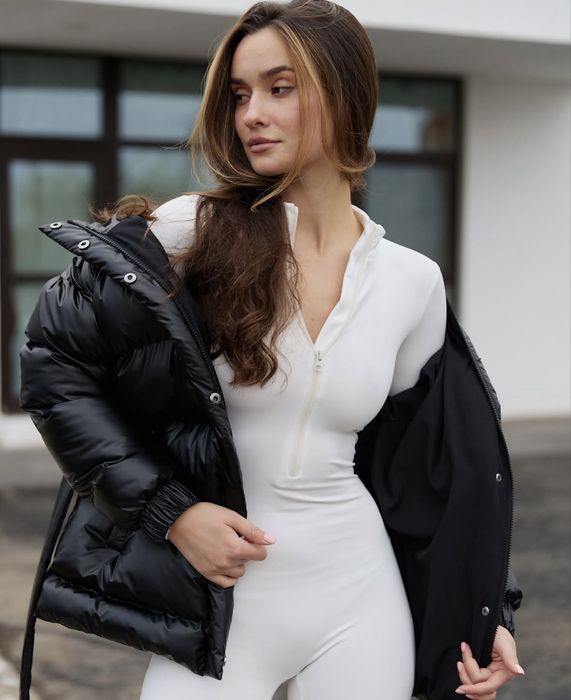 Комбенізон білий на флісі