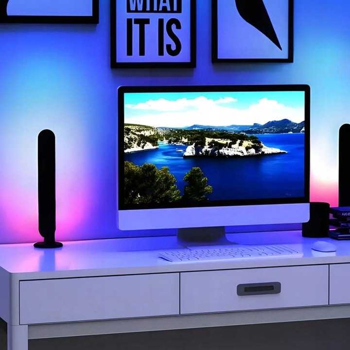 2x Listwy inteligentne świetlne LED do TV PC LAMPKA LED NA BIURKO RGB