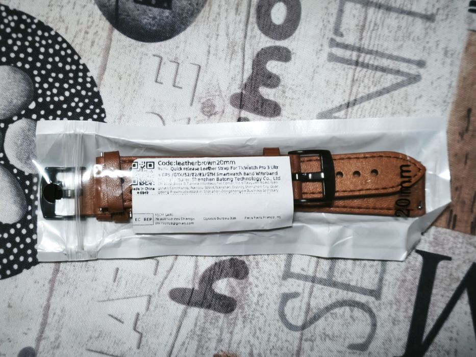 Bracelete couro 20mm