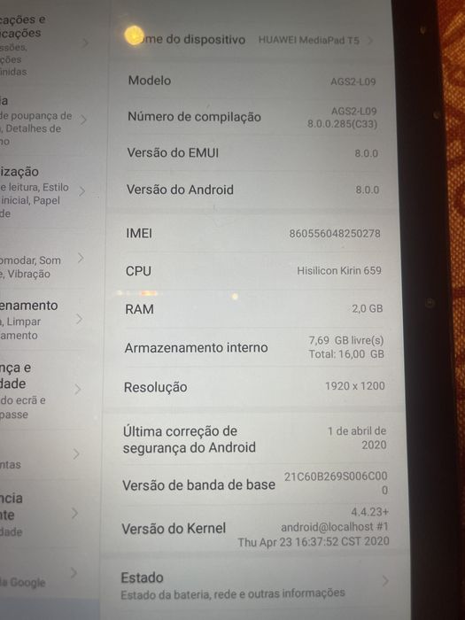 Tablet Huawei media pad T5