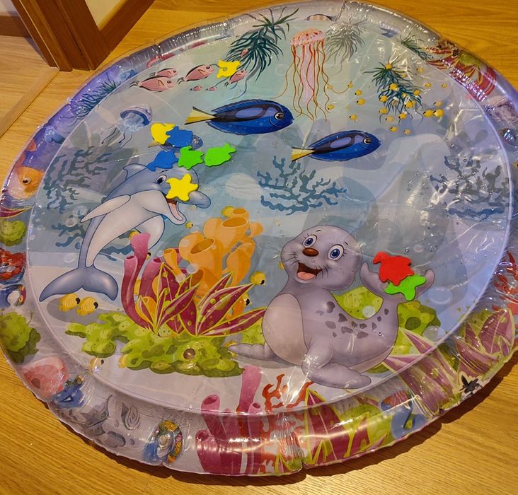 Tapete insuflável sensorial com água 100cm [Novo]