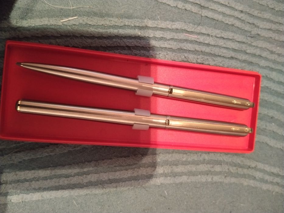 Conjunto de esferográfica e caneta "Élysées" - Ouro...