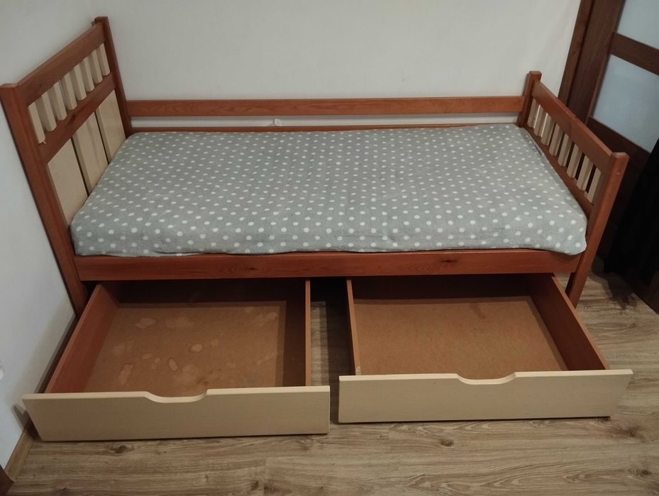 Łòżko 80x180 materac Okazja