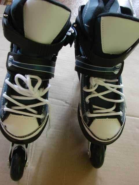 NOWE Dziecięce Regulowane Rolki Kauczuk Aluminium 32-35 OKAZJA !