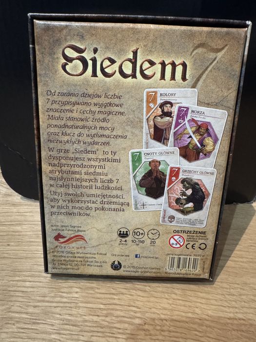 Gra karciana SIEDEM karcianka dla par