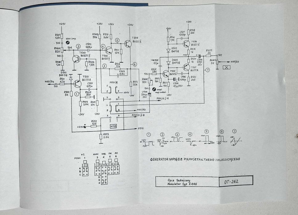 WOBULATOR generator K937 instrukcja