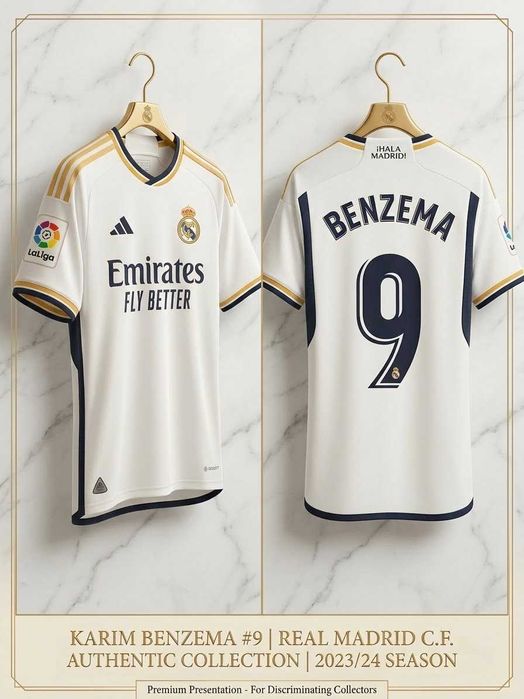 Футболка Real Madrid 2022/23 Karim Benzema #9 (Home Kit)