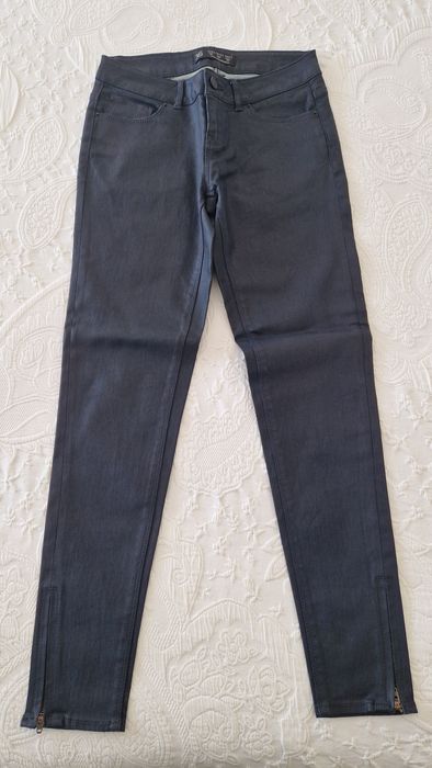 Calças Zara pretas skinny, tamanho 36 novas