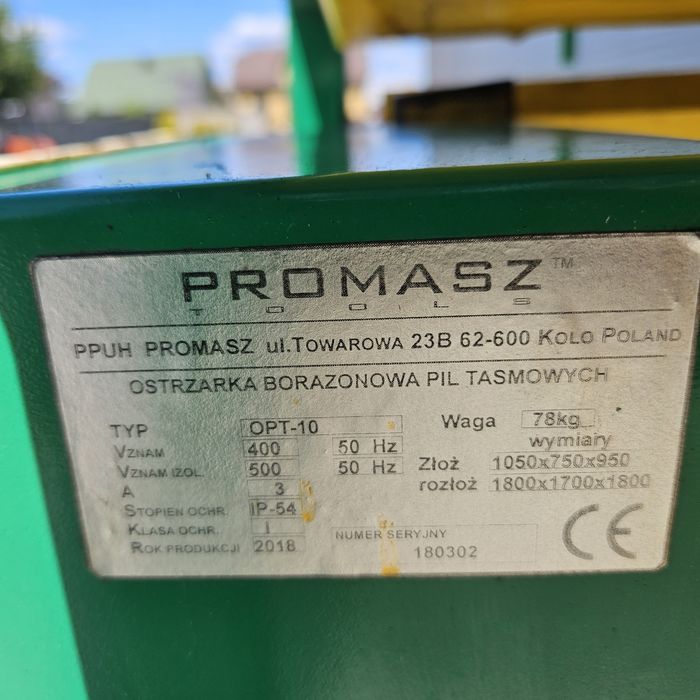 Ostrzarka borazonowa rozwierak automat do pił