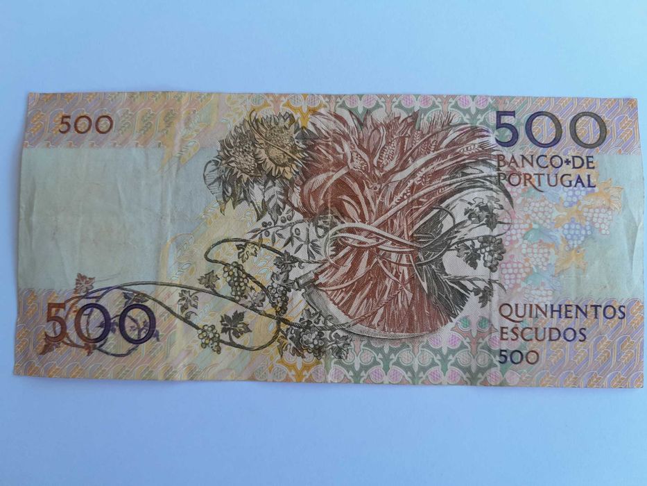 Nota 500 Escudos - 1988