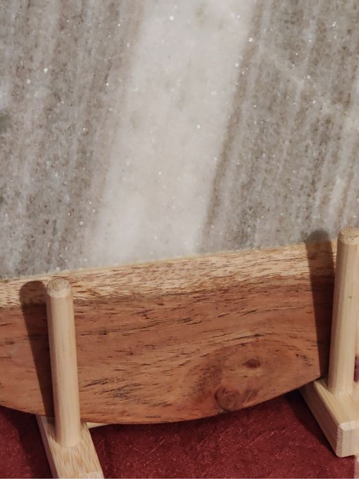 Tabua marmore e madeira