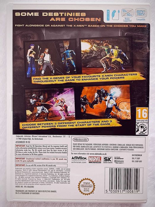 X-Men Destiny Nintendo Wii PAL