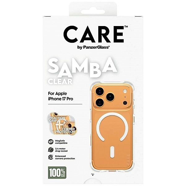 Etui CARE by PanzerGlass Fashionable Samba w. White MagSafe na iPhone
