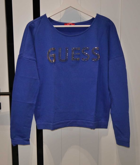 Guess śliczna chabrowa bluzka 36 S