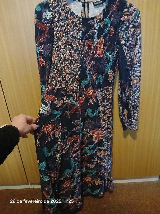 Vestido natura floral lindíssimo
