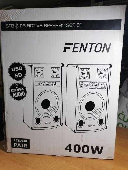 Комплект активних акустичних колонок +караоке Fenton SPB-8 400W USB/BT