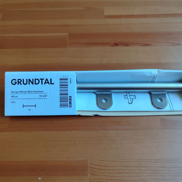 Reling Ikea Grundtal 002.135.39 stal nierdzewna 
Reling. Stal nierdzew
