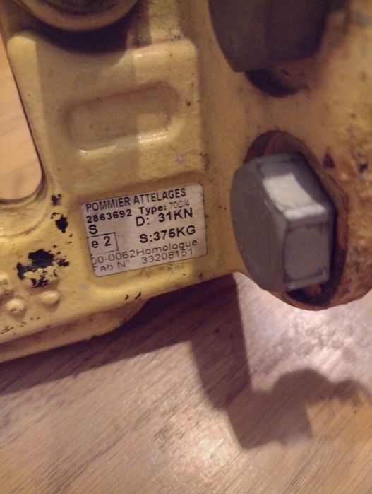 Bola de reboque dupla - bola e olhal