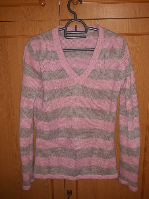 Шерстяной пуловер с добавлением мохера