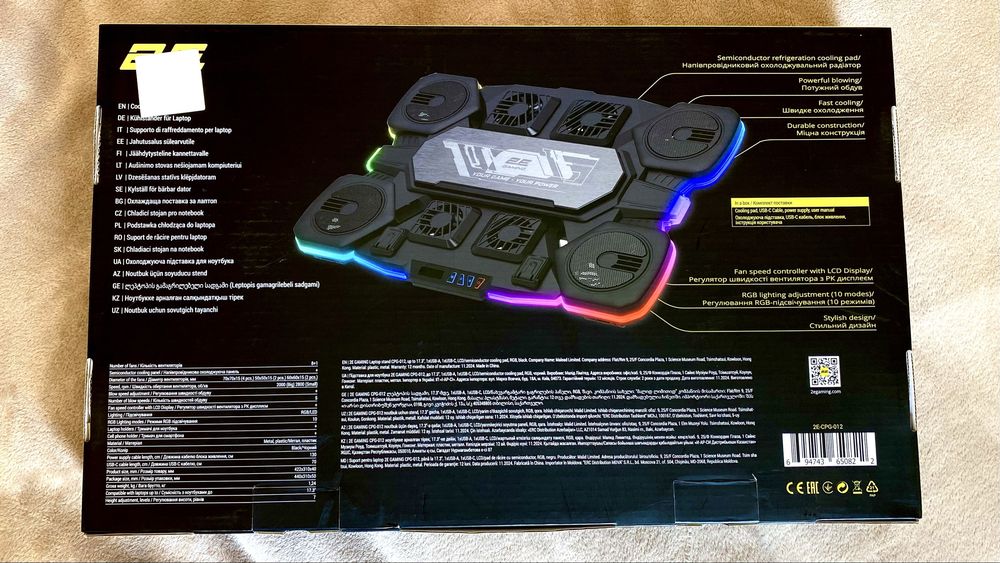 Охолоджувальна підставка для ноутбука 2E Gaming CPG-012 Black (2E-CPG-012)