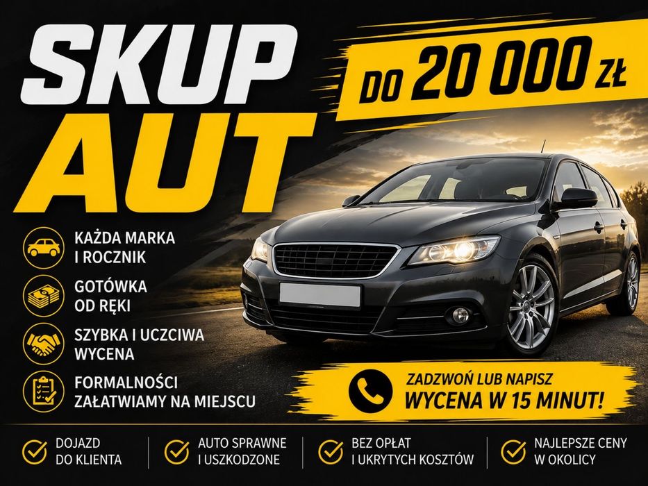 Skup aut do 20000 bez marudzenia