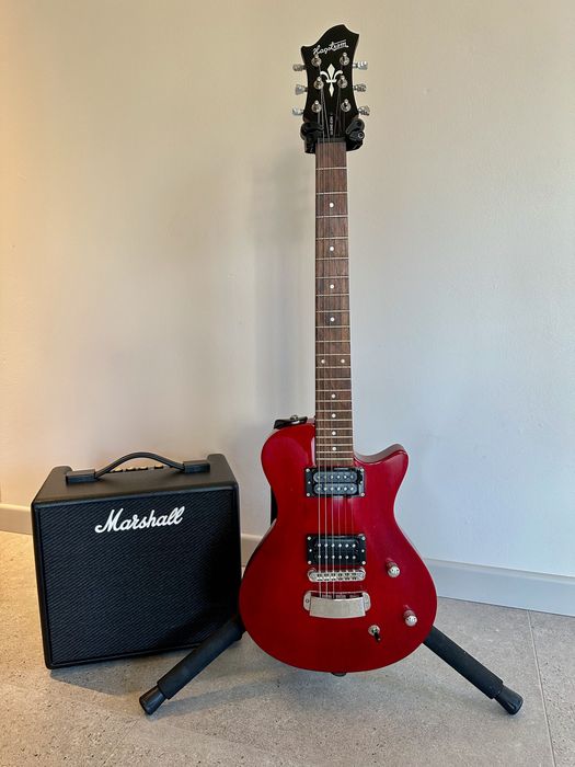 Gitara Hagstrom Ultra Swede + Marshall Code 25 – stan jak nowy