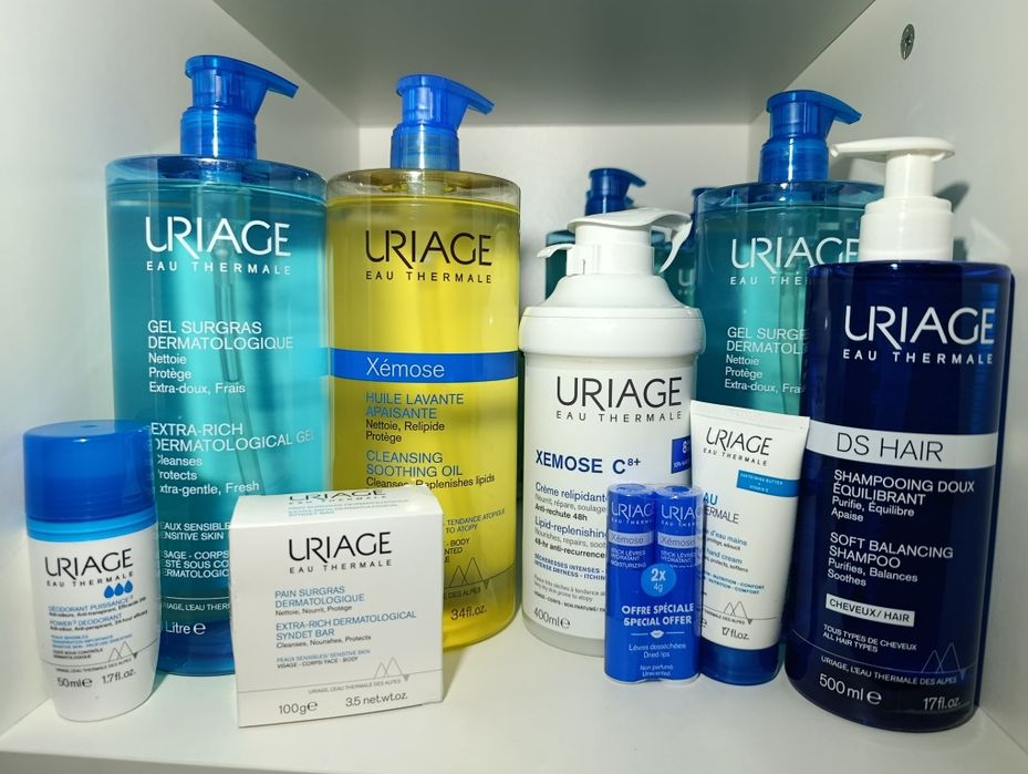 Uriage гель крем Uriage Xémose шампунь DS