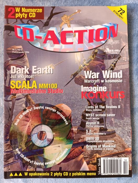 Czasopismo CD-Action numer 3,5 1996