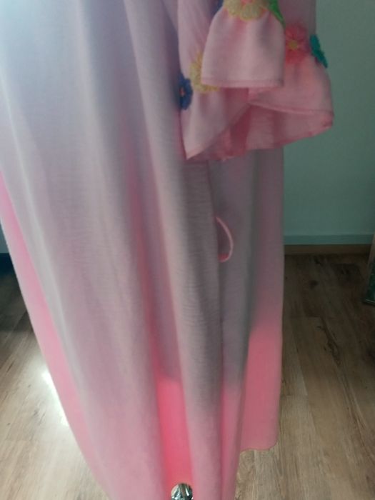 Sukienka luzna roz pastel 42 44 damska lato