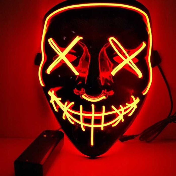 MEEGA! Maska LED na Haloween i Imprezy