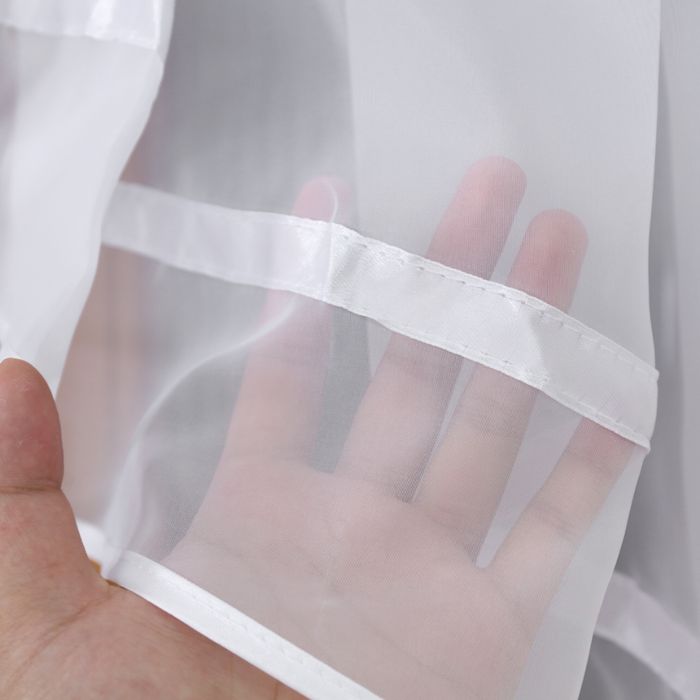 Piękny panel firanowy biały z filcem