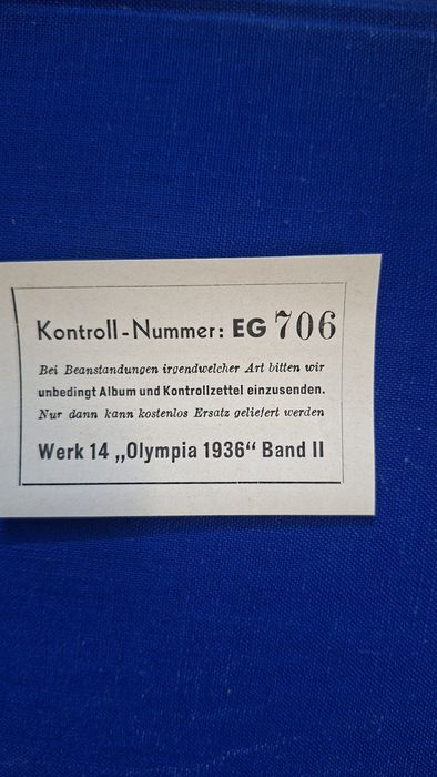 Albumy olimpiada 1936