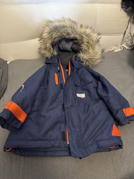 Kurtka ciepła zimowa 92 H&M ocieplana kurteczka zima